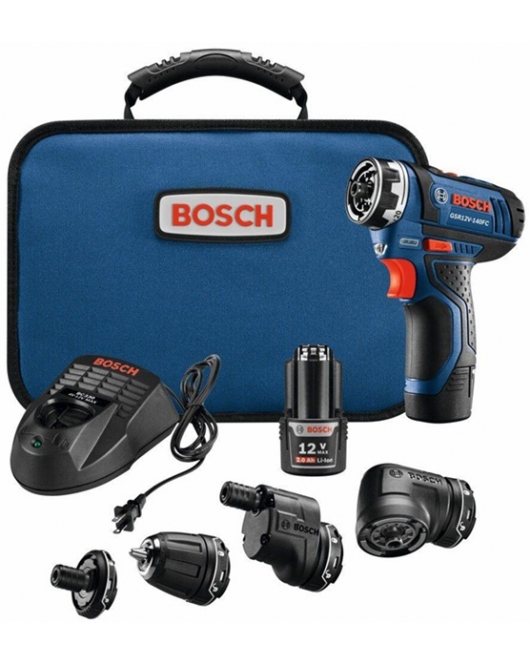 Bosch 12V Max FlexiClick 5 in 1 Drill Driver System Kit Bosch 12V Max FlexiClick 5 in 1 Drill Driver System Kit