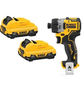 DEWALT 12V MAX 3Ah Batteries 2 Pieces and 1/4 Inch Screwdriver Bundle