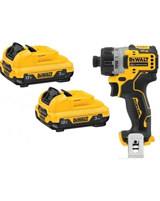 DEWALT 12V MAX 3Ah Batteries and 1/4 Inch Screwdriver Bundle