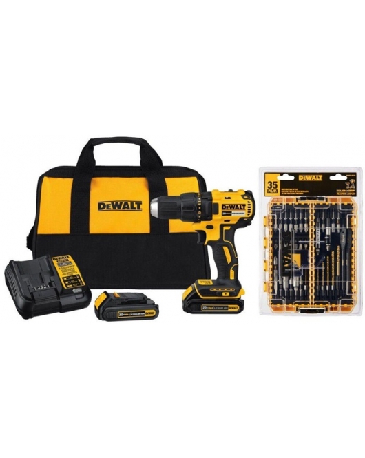 DEWALT 20V MAX Brushless Drill Driver Toughcase Bundle