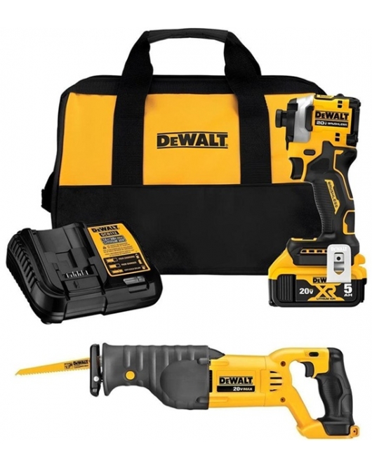 DEWALT 20V MAX Cordless Impact Driver and Saw Bundle
