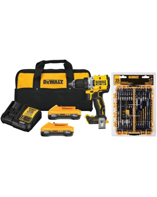 DEWALT 20V MAX XR 1/2 Inch Drill Driver Kit with POWERPACK