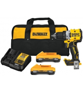 DEWALT 20V MAX XR Brushless Cordless 1/2 Inch Drill/Driver Kit With POWERPACK Batteries