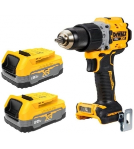 DEWALT 20V MAX XR Compact Battery 2 Pieces and Hammer Drill Driver Bundle