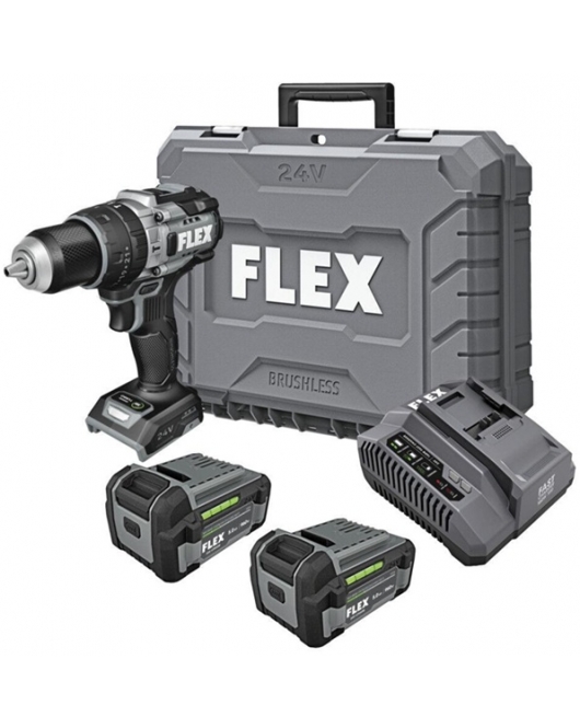 FLEX 1/2 Inch 2 Speed Hammer Drill with Turbo Mode Kit