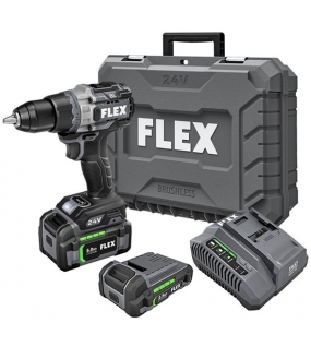 FLEX 24V 1/2in 2-Speed Drill Driver With Turbo Mode Kit