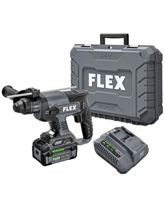 FLEX 24V 7/8 Inch SDS Plus Rotary Hammer Kit