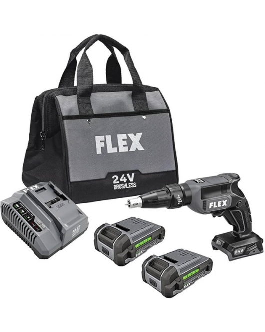 FLEX 24V Brushless Drywall Screw Gun Kit FLEX 24V Brushless Drywall Screw Gun Kit