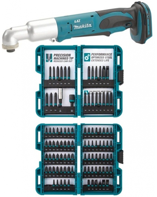 Makita 18V LXT Angle Impact Driver and 100 Piece Bit Set Makita 18V LXT Angle Impact Driver and 100 Piece Bit Set