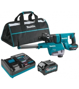 Makita 40V max XGT 1 1/8in AVT Rotary Hammer Kit with Dust Extractor