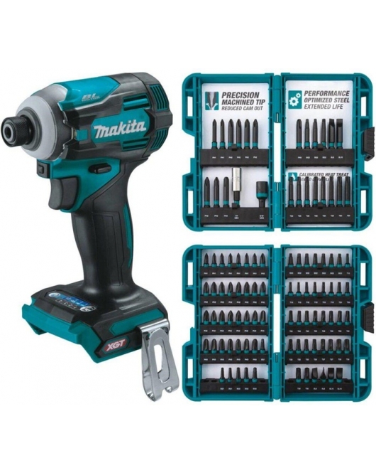 Makita XGT 40V Max Impact Driver 4 Speed Bare Tool Bit Set Bundle Makita XGT 40V Max Impact Driver 4 Speed Bare Tool Bit Set Bundle