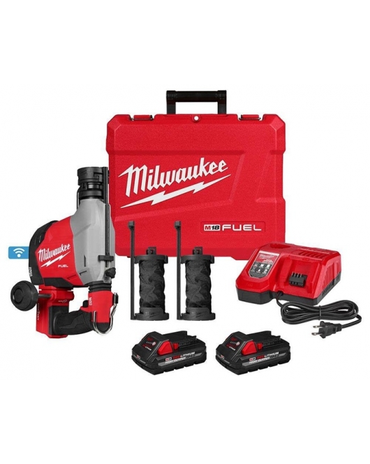 Milwaukee M18 FUEL Overhead Rotary Hammer With Dust Extraction