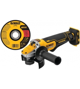 DEWALT 20V MAX XR 4 1/2-5 Inch Small Angle Grinder (Bare Tool) &amp; 4 1/2 Inch Cutting Wheel Bundle
