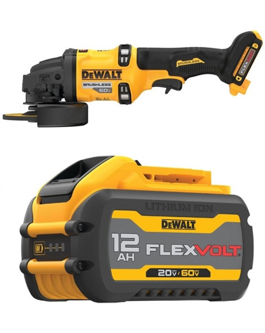 DEWALT 60V MAX Cordless Grinder with FLEXVOLT 12Ah Battery Bundle DEWALT 60V MAX Cordless Grinder with FLEXVOLT 12Ah Battery Bundle