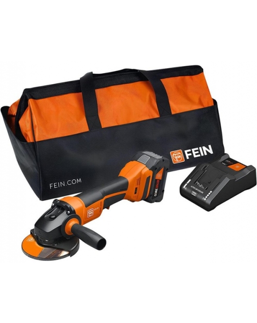 Fein 5 Inch Paddle Switch Angle Grinder Kit with 18V Battery Fein 5 Inch Paddle Switch Angle Grinder Kit with 18V Battery