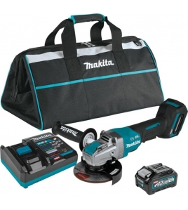 Makita 40V max XGT 5in X-LOCK Paddle Switch Angle Grinder Kit with Electric Brake