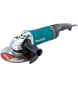 Makita 9in Angle Grinder with Rotatable Handle and Lock-On Switch