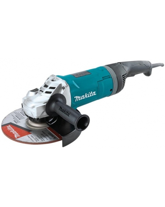 Makita 9 In Angle Grinder with Rotatable Handle and Lock On Switch Makita 9 In Angle Grinder with Rotatable Handle and Lock On Switch