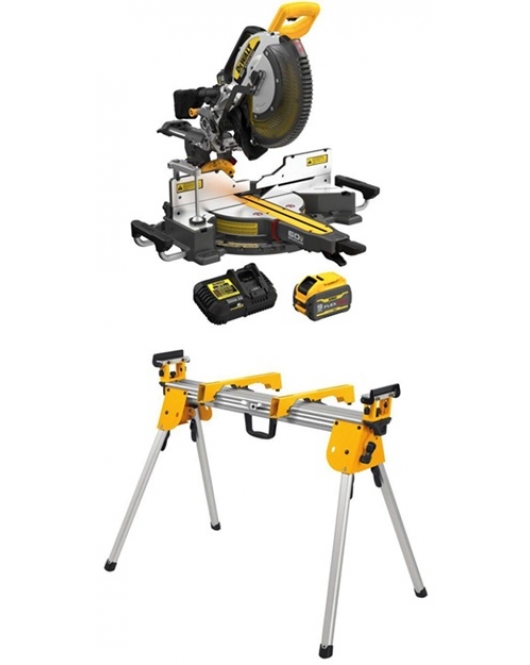 DEWALT 12 Inch 60V Sliding Miter Saw Kit with Stand