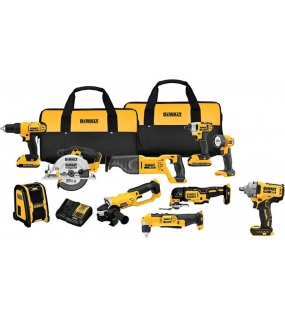 DEWALT 20V Max 10 Tool Combo Kit with Soft Case Bundle