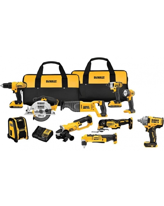 DEWALT 20V Max 10 Tool Combo Kit with Soft Case Bundle