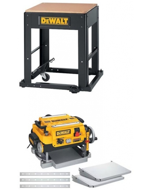 DEWALT Mobile Stand Thickness Planer Kit with Tables and Knives DEWALT Mobile Stand Thickness Planer Kit with Tables and Knives