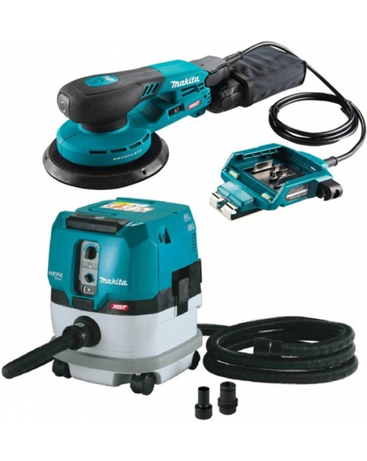 Makita 40V XGT Random Orbit Sander and HEPA Extractor Bundle Makita 40V XGT Random Orbit Sander and HEPA Extractor Bundle