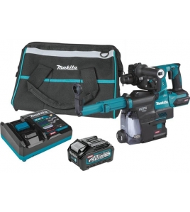 Makita 40V max XGT Rotary Hammer Kit 1 1/8in AVT with Dust Extractor