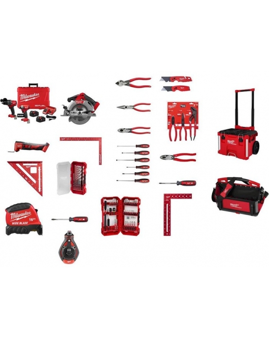 Milwaukee Ultimate Contractors Tool Bundle with PACKOUT Milwaukee Ultimate Contractors Tool Bundle with PACKOUT