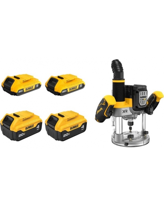 DEWALT 20V MAX Cordless Plunge Router Battery Pack Bundle