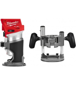 Milwaukee M18 FUEL Compact Router with Plunge Base (Bare Tool)