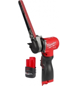 Milwaukee M12 FUEL 1/2 Inch x 18 Inch Bandfile, CP2.5 Battery Pack Bundle