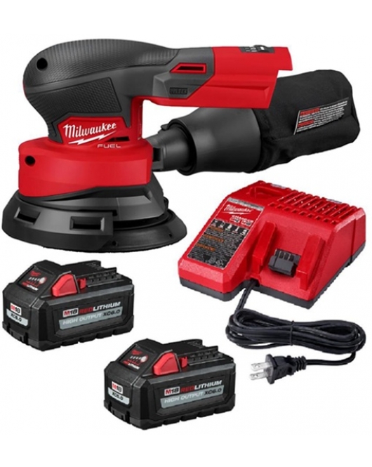 Milwaukee M18 FUEL 5 Inch Random Orbital Sander Kit