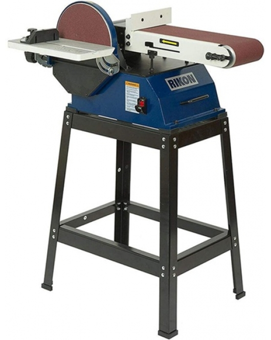 RIKON 6x48 Belt 10 Inch Disc Sander With Stand RIKON 6x48 Belt 10 Inch Disc Sander With Stand