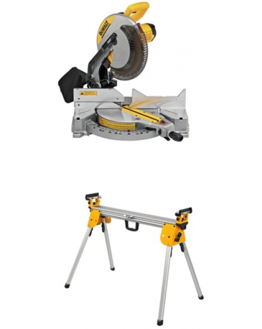 DEWALT 12 Inch 15 Amp Single Bevel Miter Saw Bundle DEWALT 12 Inch 15 Amp Single Bevel Miter Saw Bundle